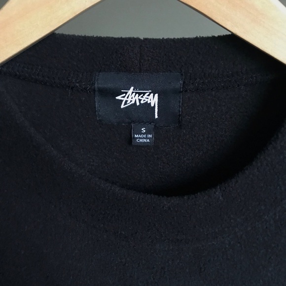 Stussy fleece winter snow crewneck sweater womens small brand new no tags - Picture 4 of 7